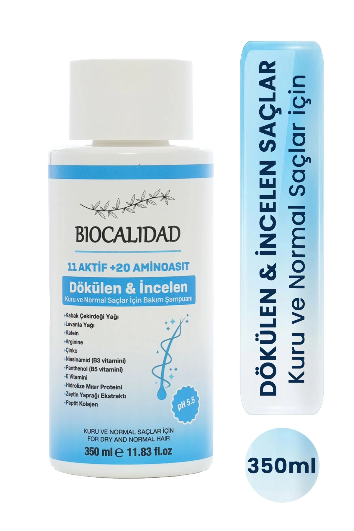 Kuru ve Normal Saçlar İçin Dökülme & İncelme Karşıtı Şampuan - 350ml