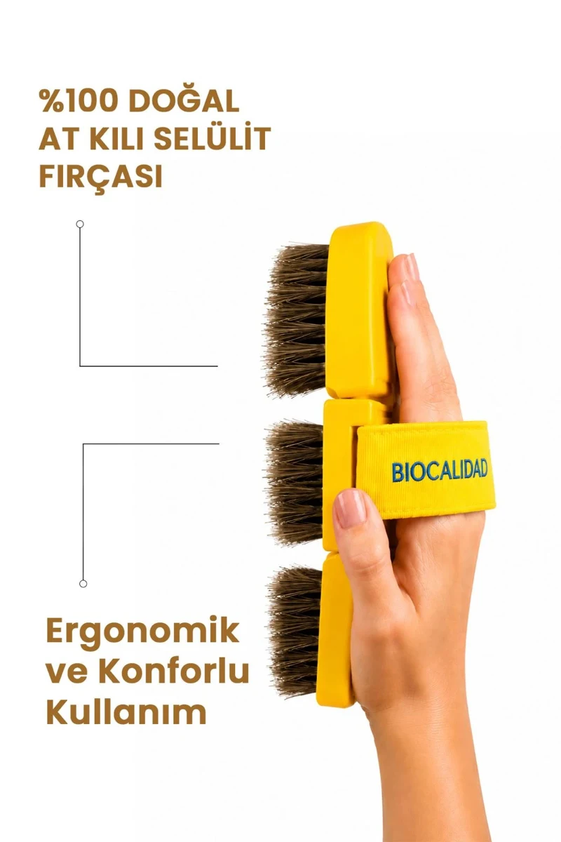%100 Doğal At Kılı Selülit Fırçası