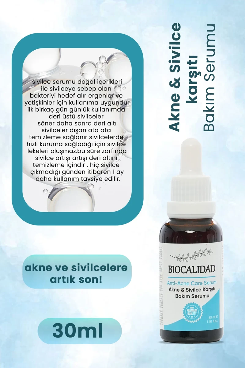 Sivilce ve Akne Karşıtı Bakım Serumu - 30ml