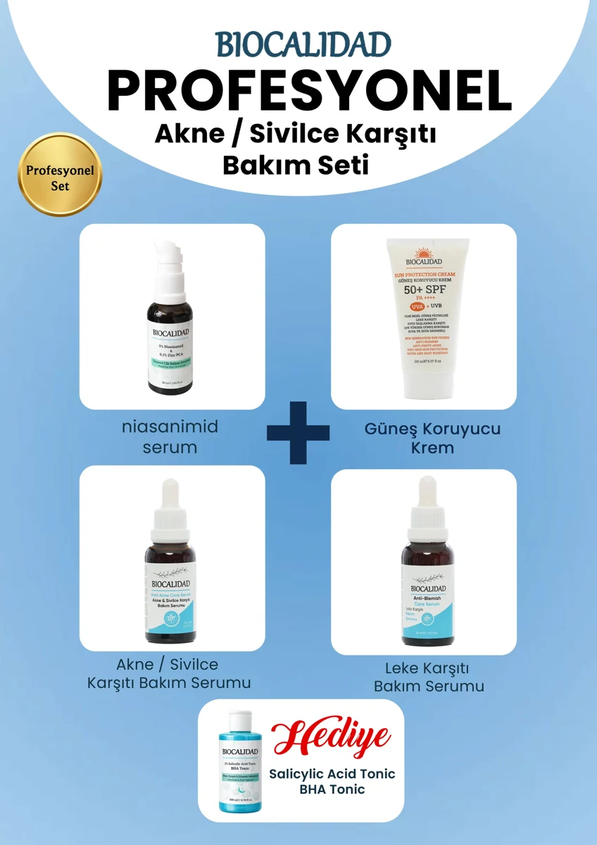 Profesyonel Akne/Sivilce Karşıtı Set