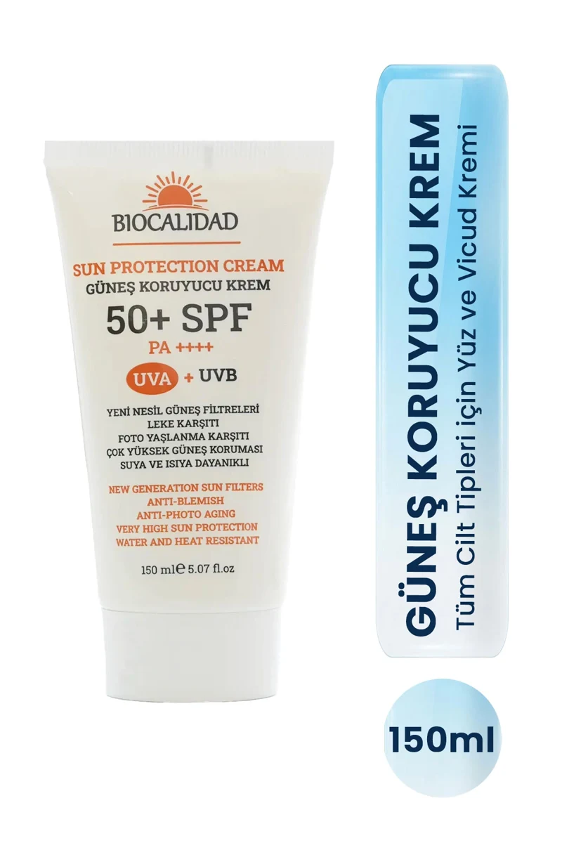 Güneş Koruyucu Krem 50+SPF PA++++ 150ml