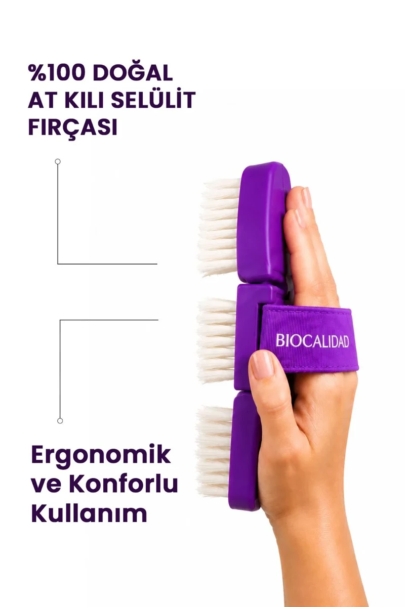 %100 Doğal At Kılı Selülit Fırçası