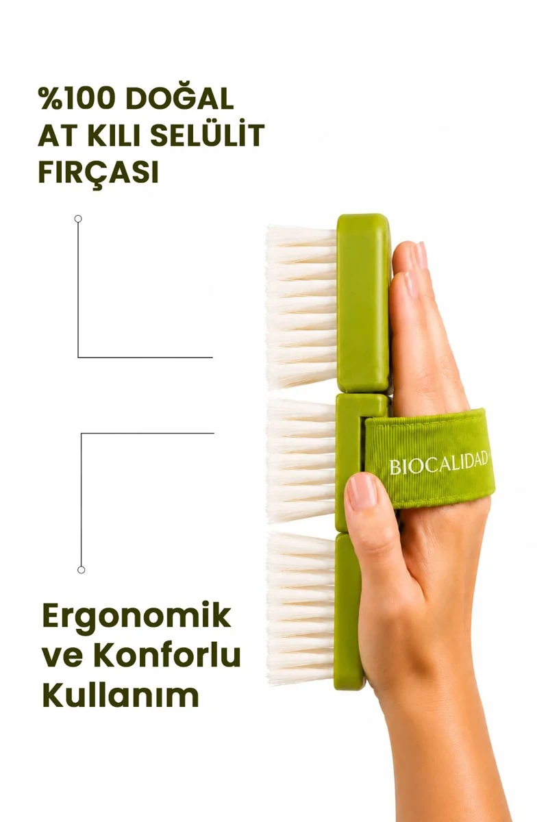 %100 Doğal At Kılı Selülit Fırçası